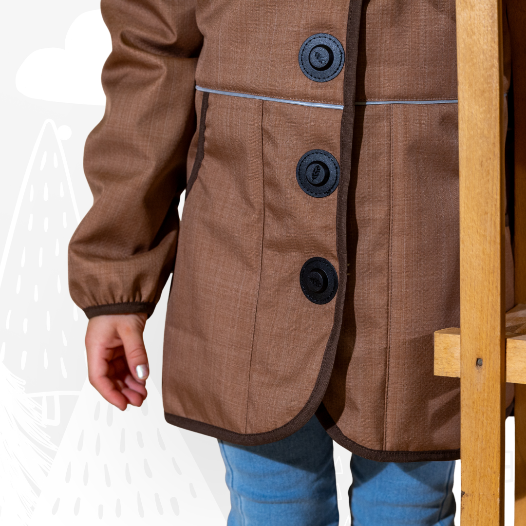 Kinder Winterjacke Schlittenfreunde | Wintersoftshell ›Rodelschlitten 2.0