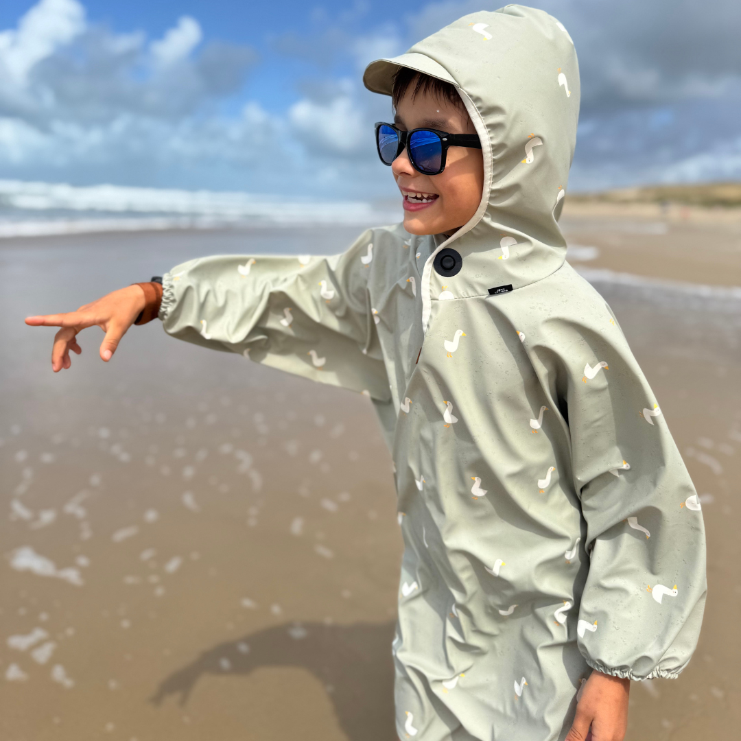 Regenheld Poncho mit Magnetknöpfen "Gans"
