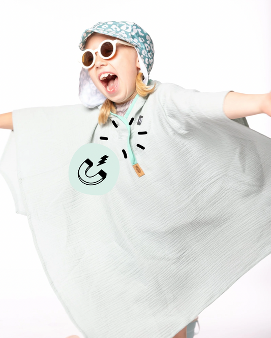Musselin Poncho "Mint"
