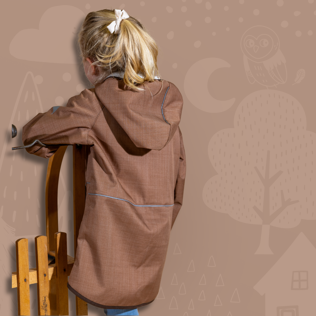 Kinder Winterjacke Schlittenfreunde | Wintersoftshell ›Rodelschlitten 2.0