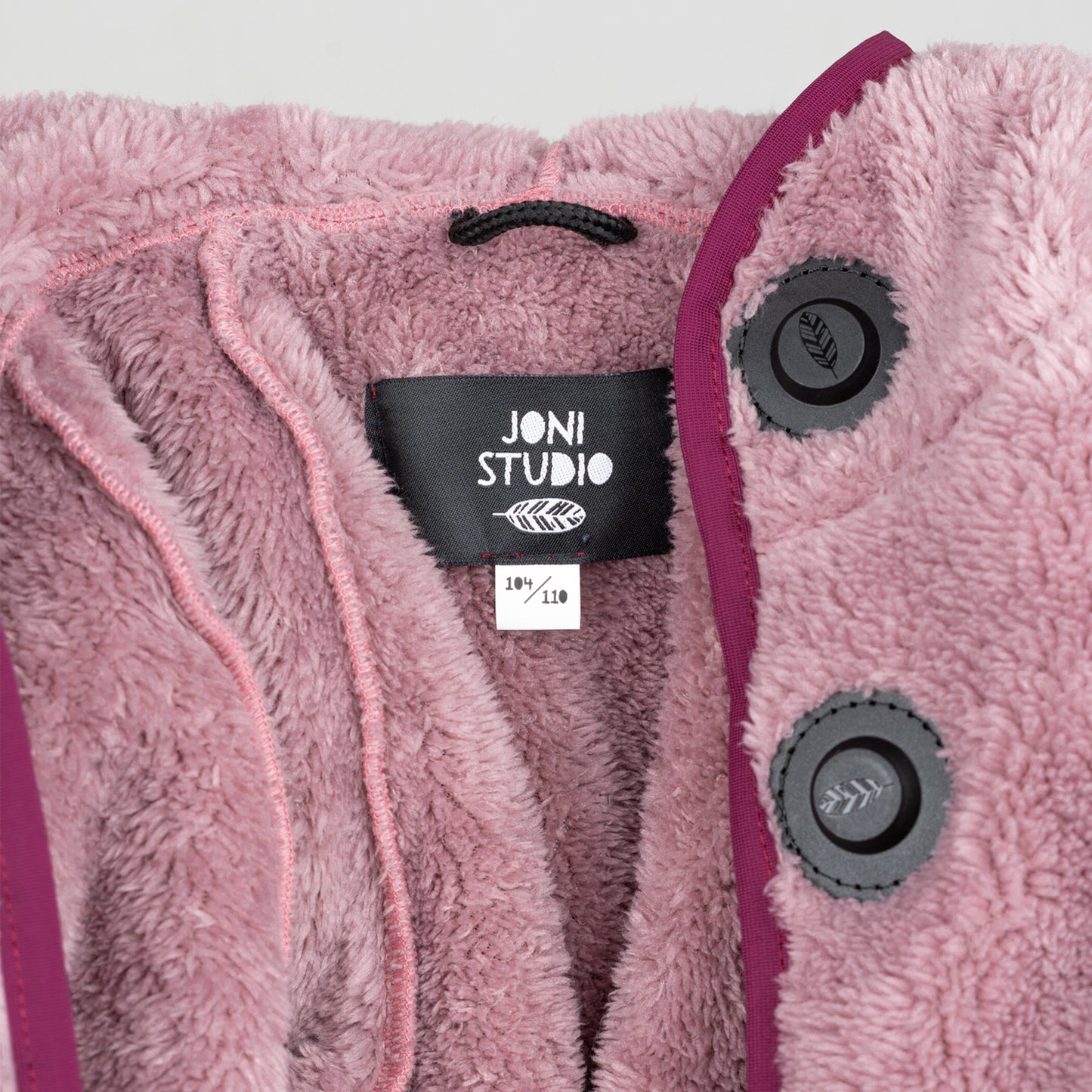Kuscheljacke „Zuckerwatte“ | warme Kinder Fleecejacke mit Magnetknöpfen