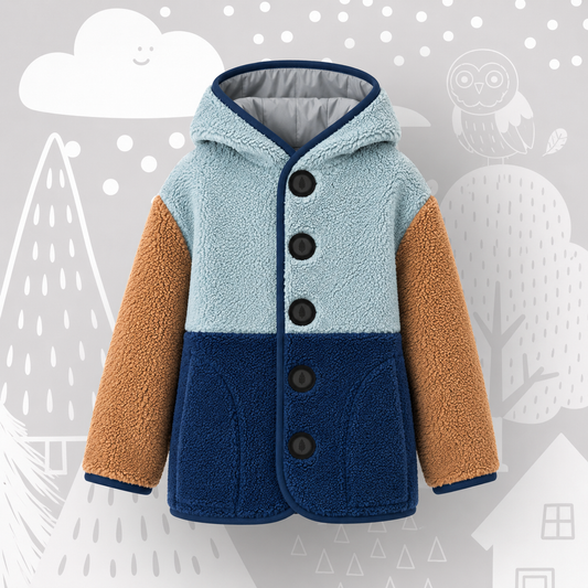 Teddyjacke “WAVE” für Kinder mit Magnetknöpfen !Vorbestellung!