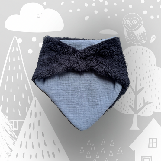 Écharpe magnétique en peluche « Fourrure de loup »