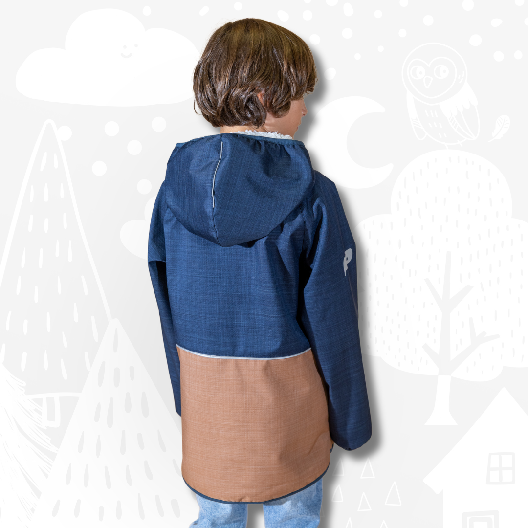 Kinder Winterjacke Schlittenfreunde | Wintersoftshell ›Pflaume
