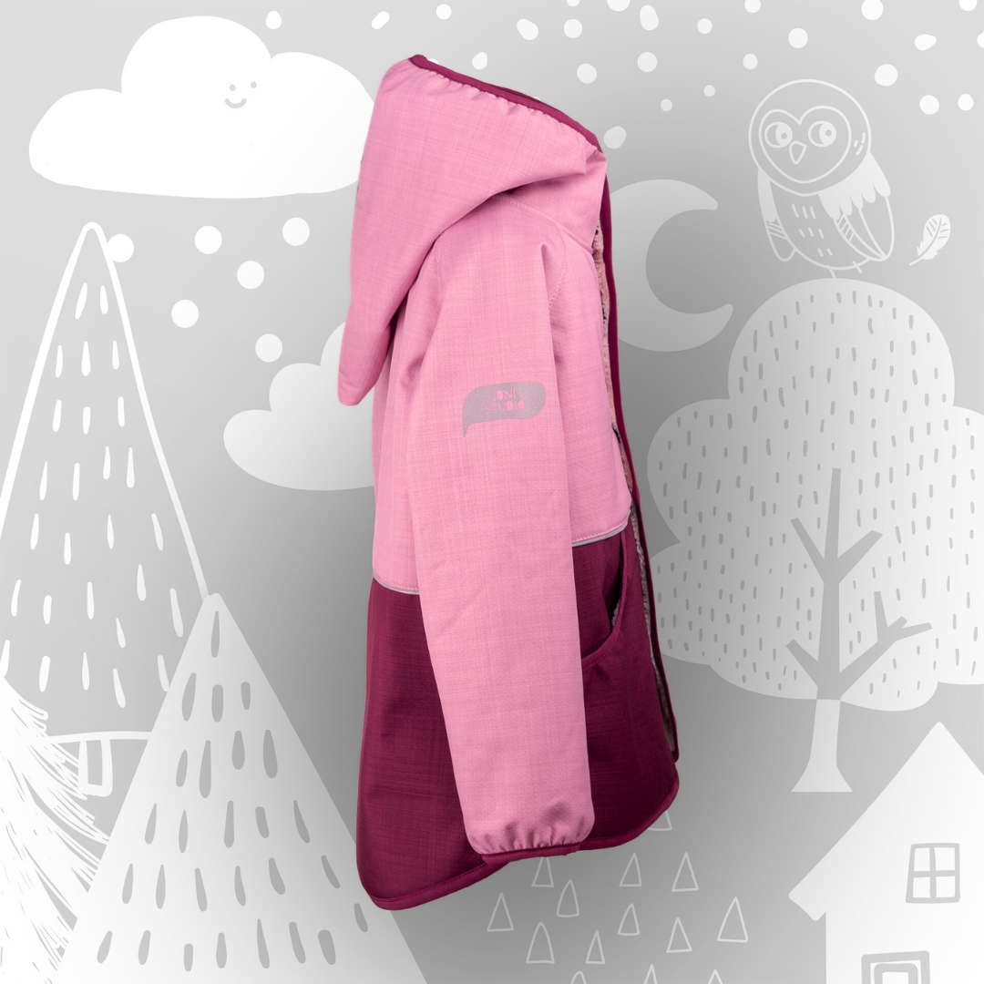Kinder Winterjacke Winterhelden | Wintersoftshell ›Himbeere