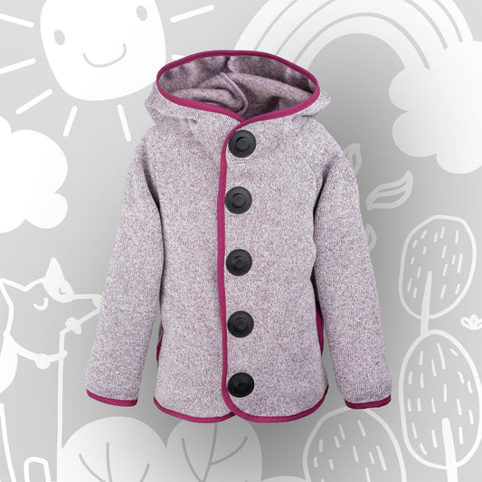 Knitted fleece jacket “Morgentau”