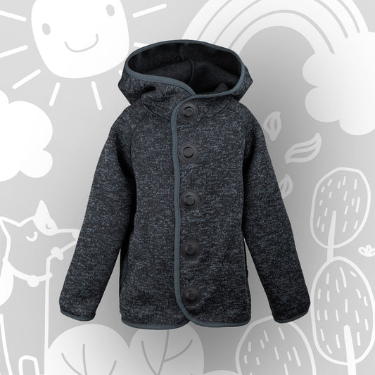 Knitted fleece jacket “Night Sky”