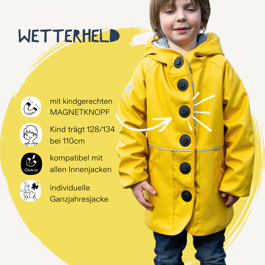 Kinder Wetterjacke Wetterhelden „Sonne“