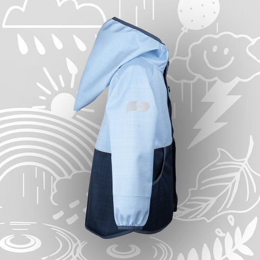 Children's weather jacket Wetterhelden "Cloud Flight" | breathable softshell transition jacket