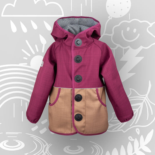 Children's weather jacket Wetterhelden "Desert Wind" | breathable softshell transitional jacket