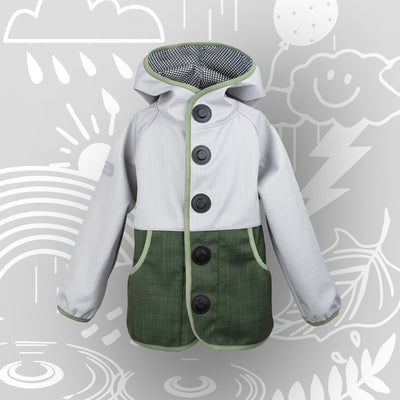 Kinder Wetterjacke Wetterhelden „Wiesenwind“ | atmungsaktive Softshell Übergangsjacke
