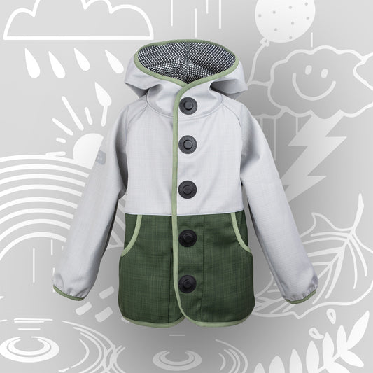 Children's weather jacket Wetterhelden "Wiesenwind" | breathable softshell transition jacket