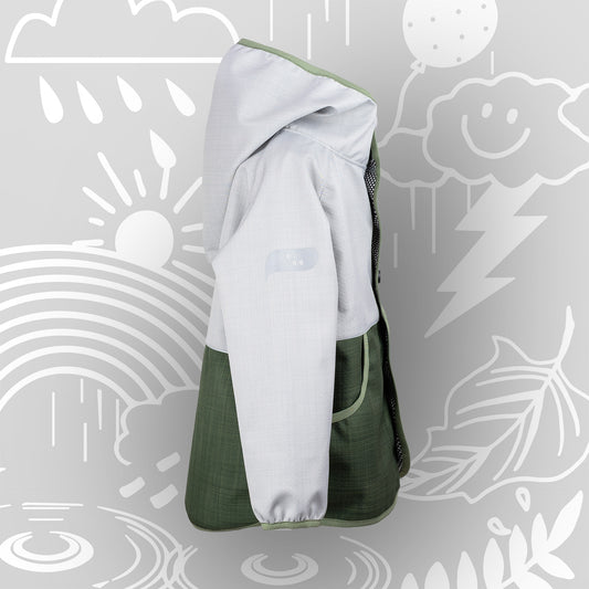 Children's weather jacket Wetterhelden "Wiesenwind" | breathable softshell transition jacket