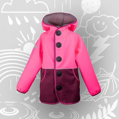 Kinder Wetterjacke Wetterhelden „Sonnentanz“ | atmungsaktive Softshell Übergangsjacke