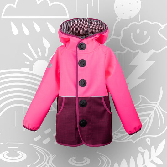 Children's weather jacket Wetterhelden "Sonnentanz" | breathable softshell transitional jacket