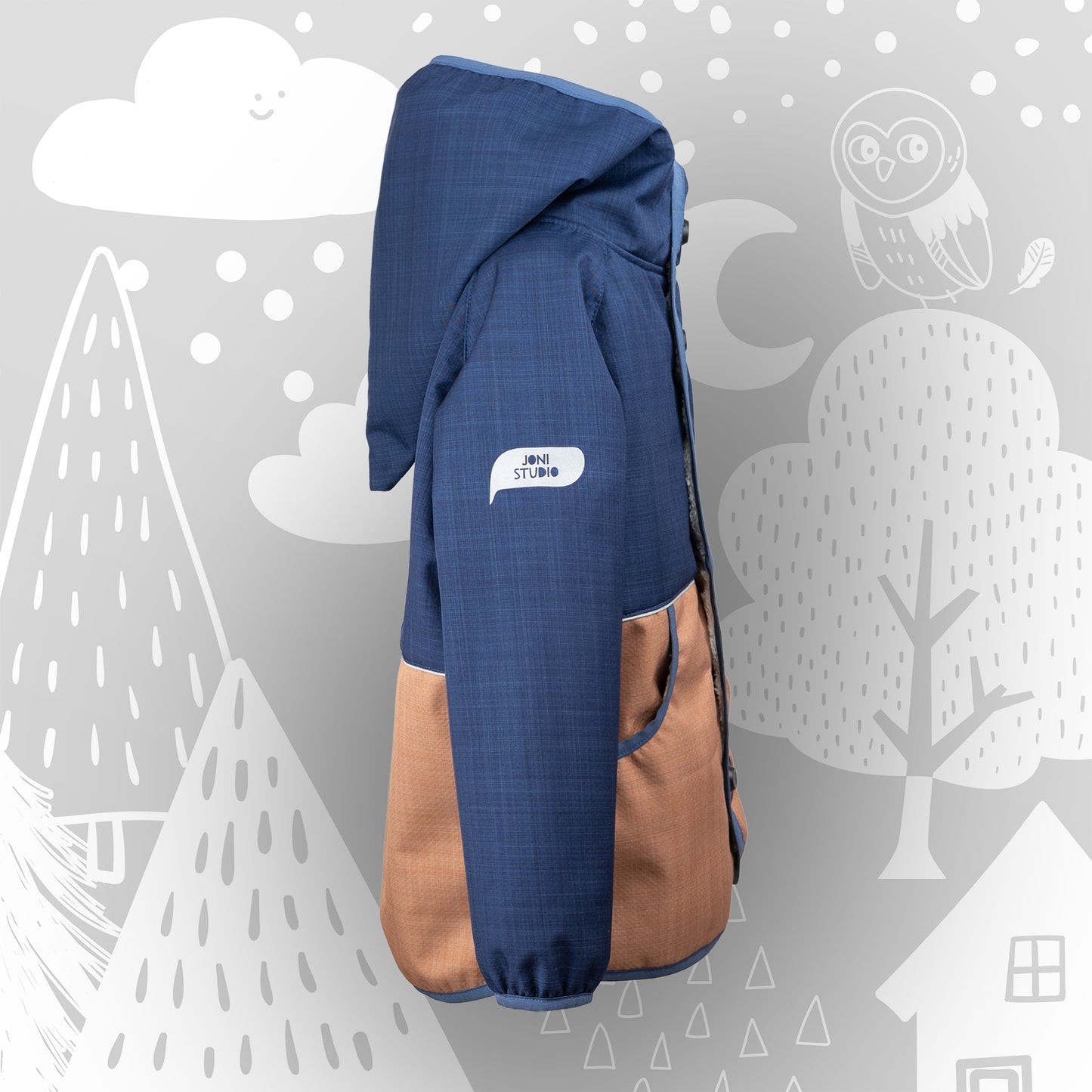 Kinder Winterjacke Schlittenfreunde | Wintersoftshell ›Pflaume