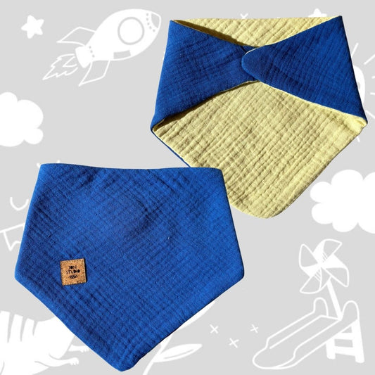 Foulard magique « Citron/Bleu roi »