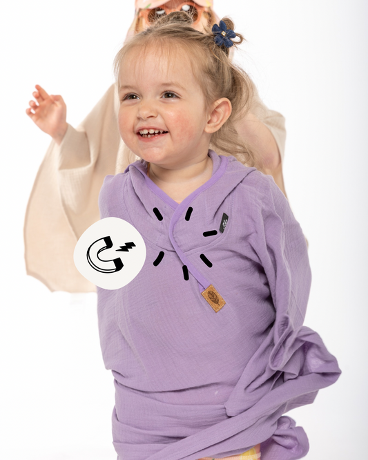 Musselin Poncho "Lila"