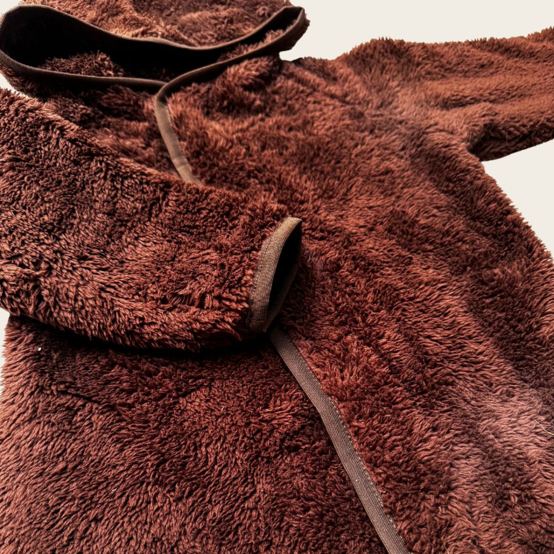 Kuschelfleece Overall mit Magnetverschluss