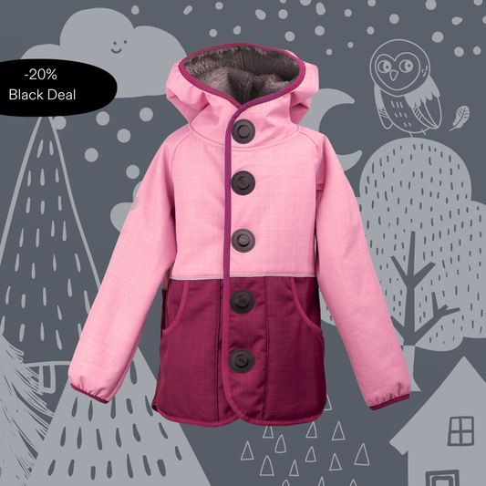 Kinder Winterjacke Winterhelden | Wintersoftshell ›Himbeere