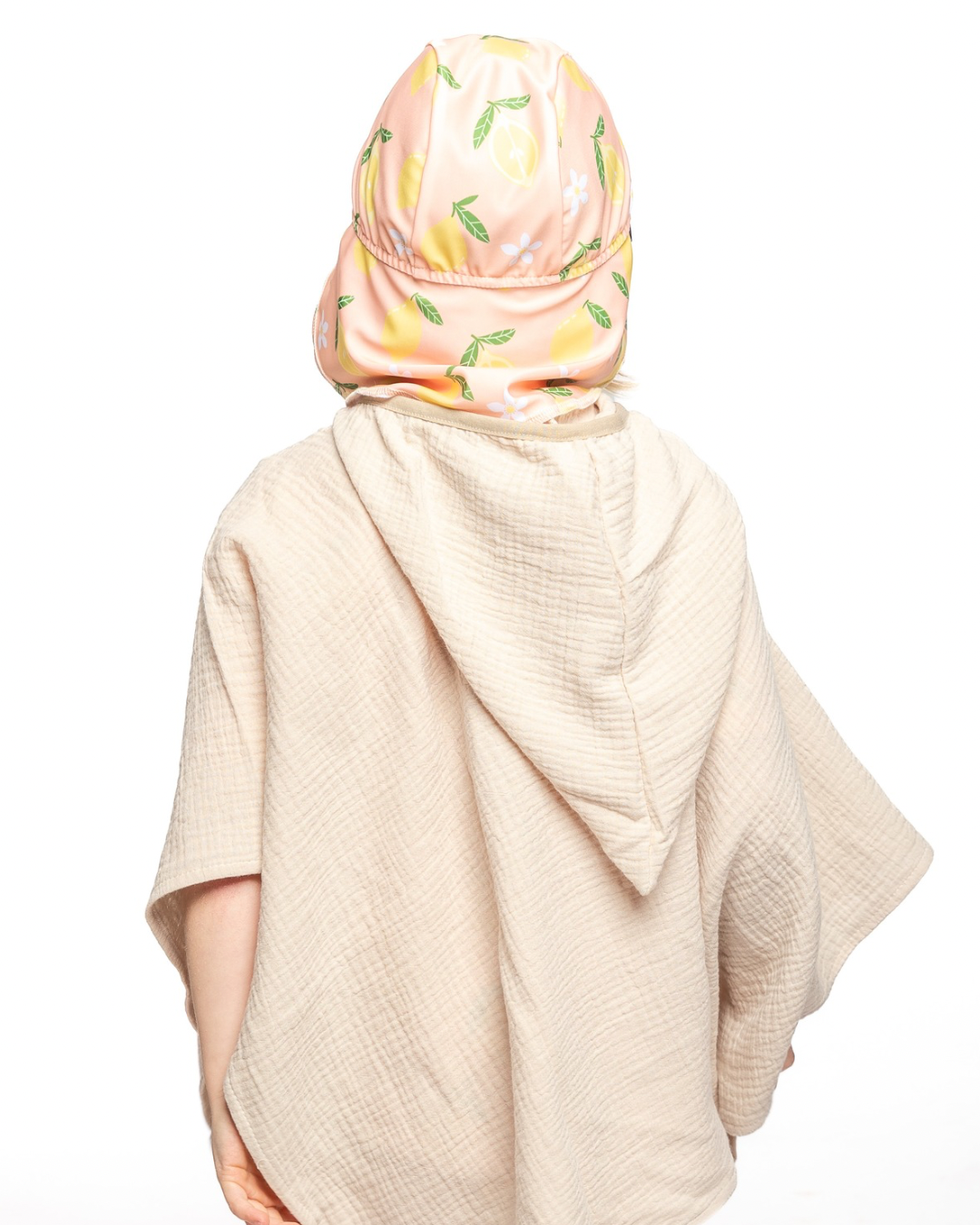 Musselin Poncho "Beige"