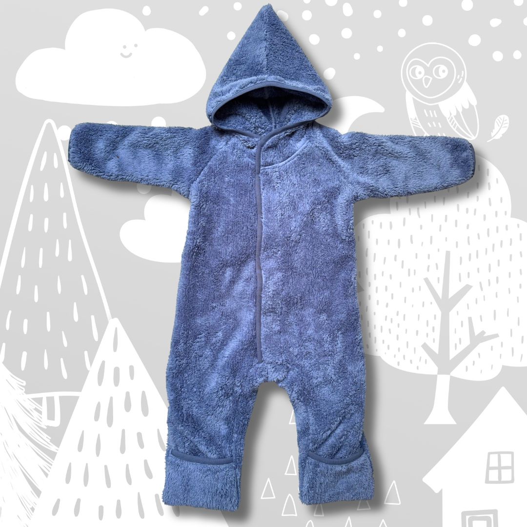Kuschelfleece Overall mit Magnetverschluss