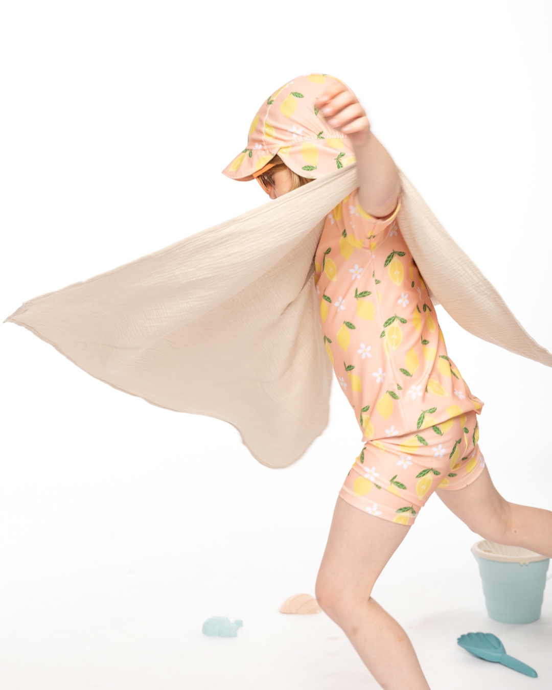 Musselin Poncho "Beige"