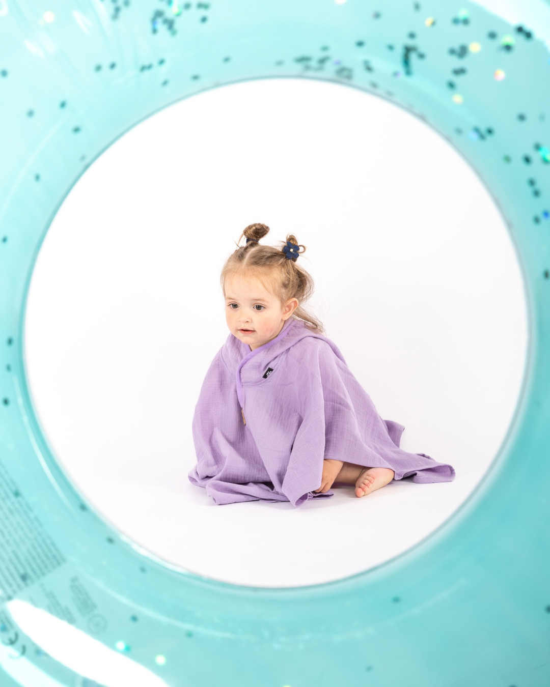Musselin Poncho "Lila"