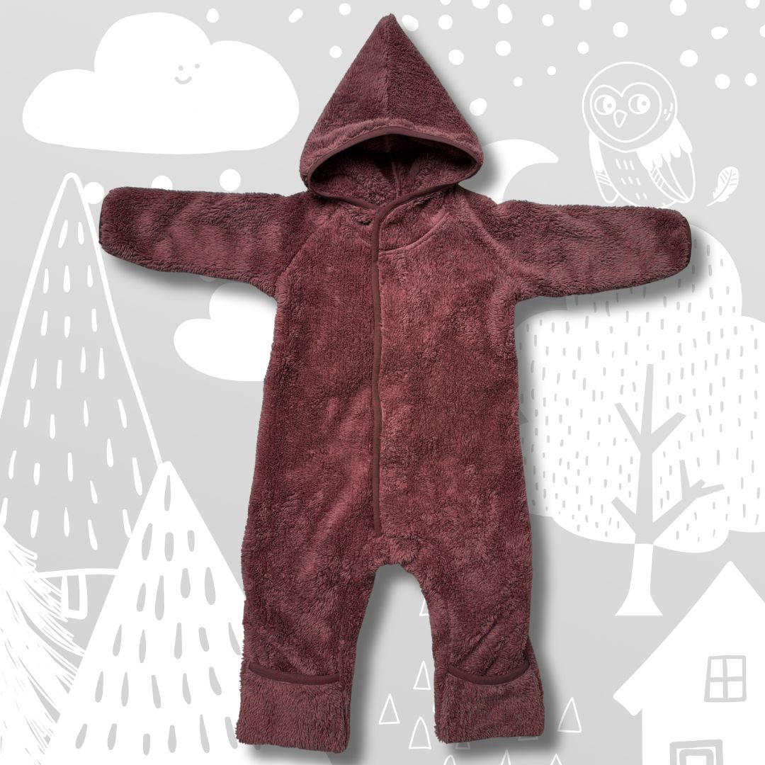 Kuschelfleece Overall mit Magnetverschluss