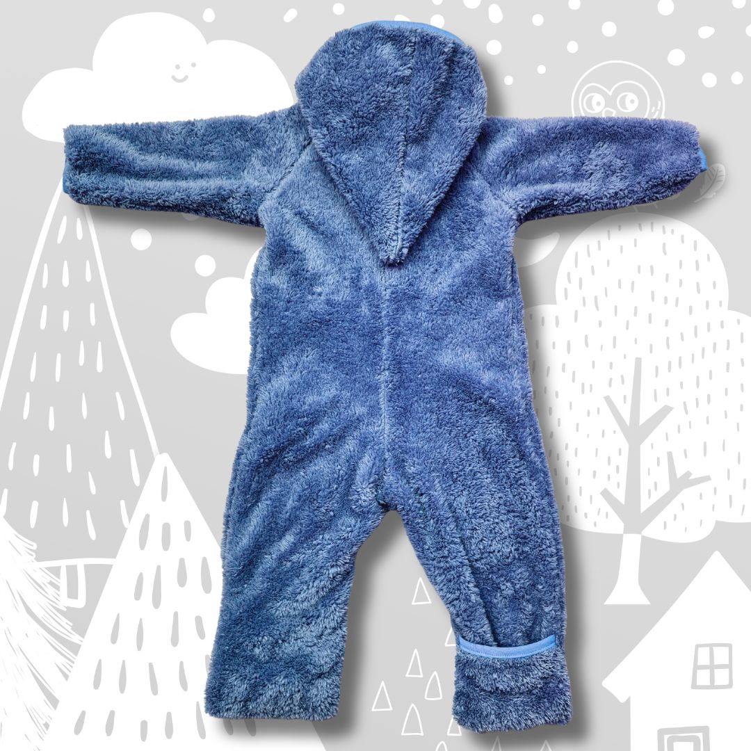 Kuschelfleece Overall mit Magnetverschluss
