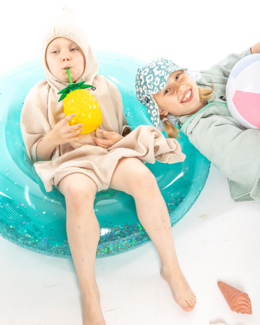 Musselin Poncho "Mint"