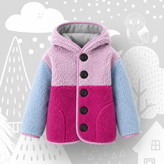 Teddyjacke “CANDY” für Kinder mit Magnetknöpfen !Vorbestellung!