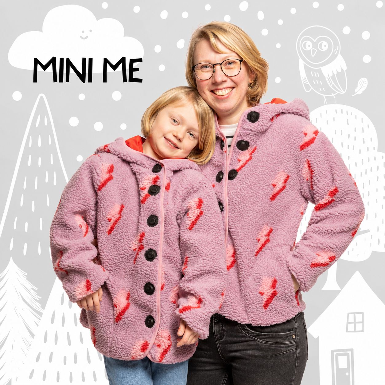 Teddyjacke “BLITZ” für Erwachsene mit Magnetknöpfen !Vorbestellung!