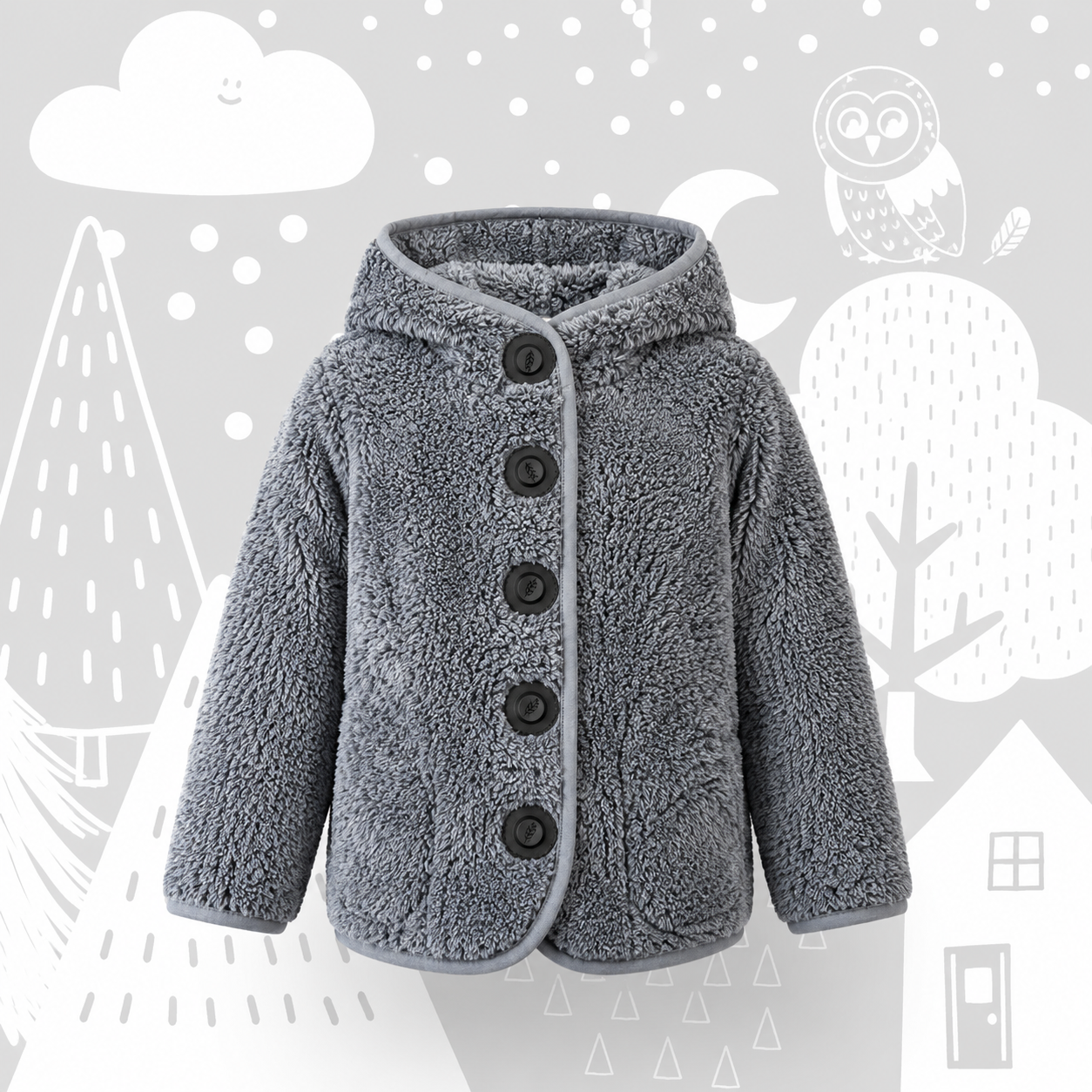 Kuscheljacke „Silberfuchs“