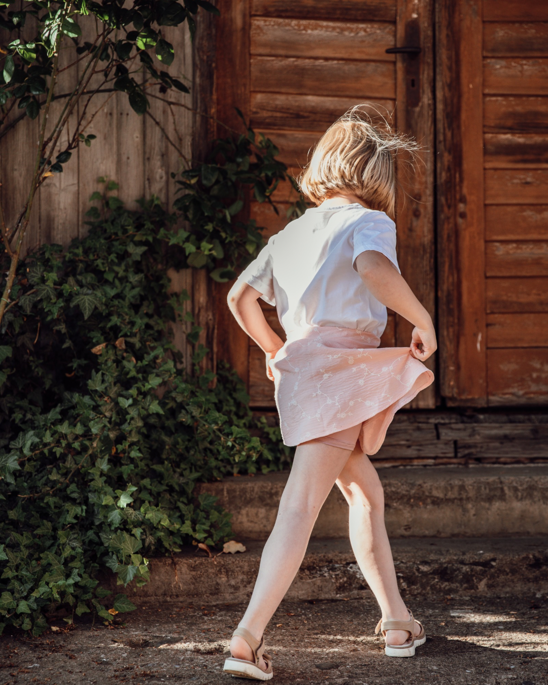 Montessori Rock mit integrierter Shorts