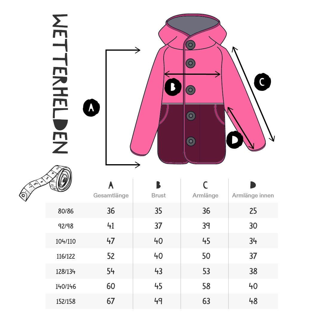 Kinder Wetterjacke Wetterhelden „Sonnentanz“