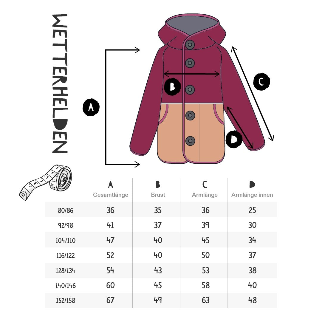 Kinder Wetterjacke Wetterhelden „Wüstenwind“
