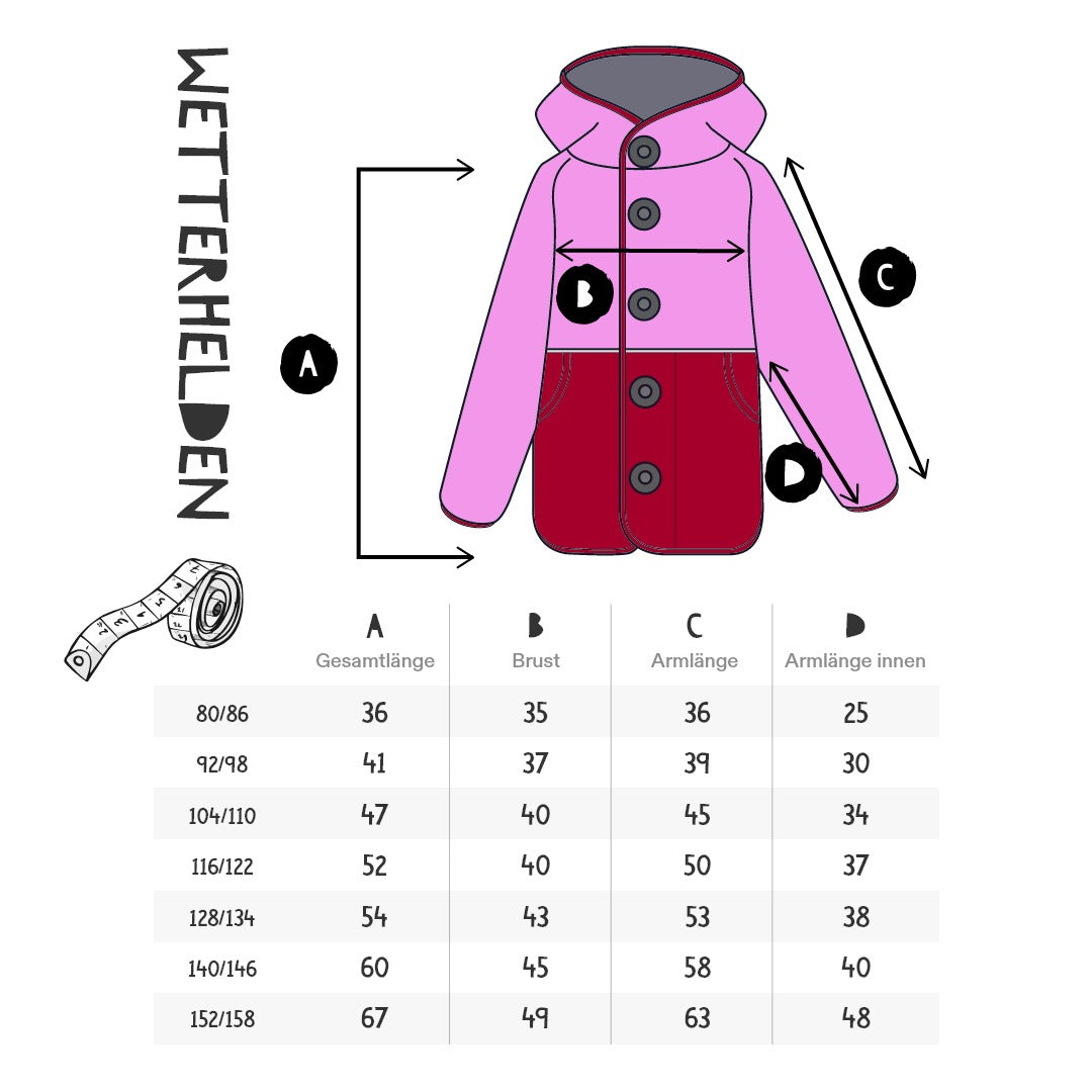 Children's weather jacket Wetterhelden "Wiesenwind" | breathable softshell transition jacket