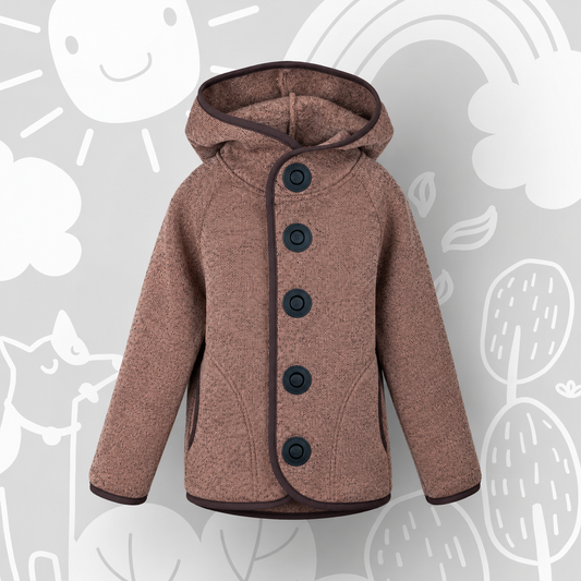 Strickfleecejacke „Haselnuss“