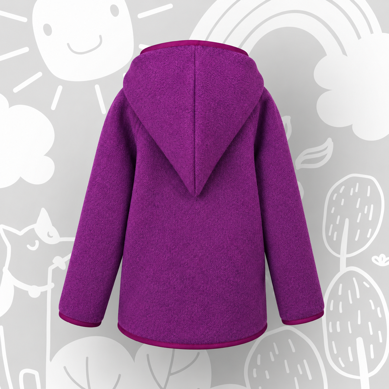 Strickfleecejacke „Brombeere“