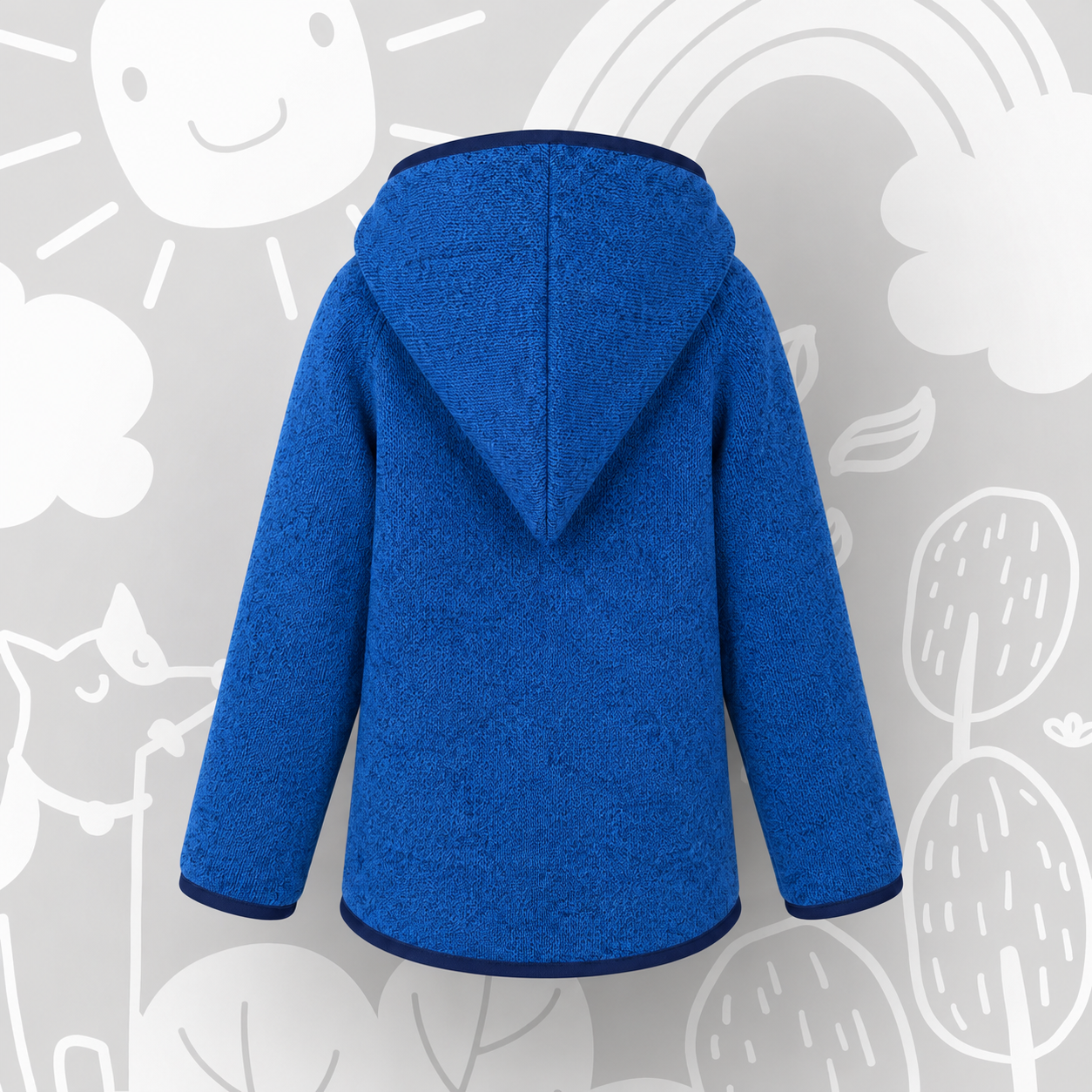 Knitted fleece jacket “Night Sky”