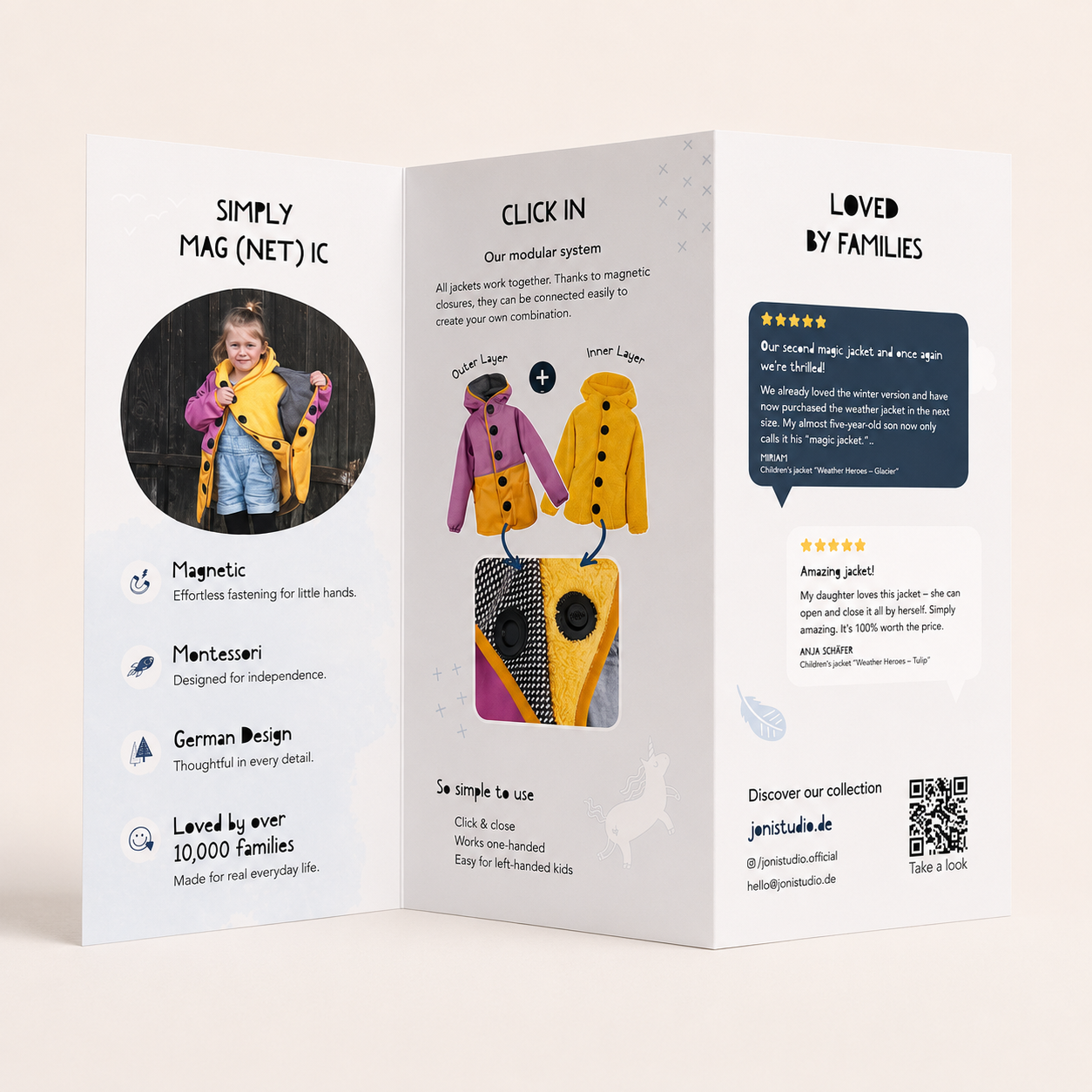Flyer Joni Studio Englisch