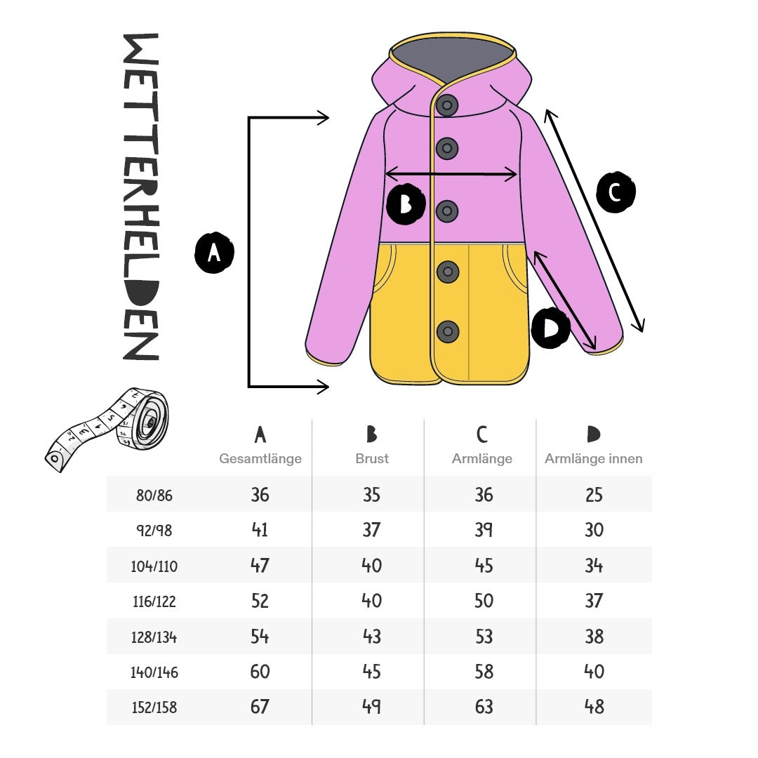 Kinder Wetterjacke Wetterhelden „Tulpe“