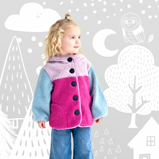 Teddyjacke “CANDY” für Kinder mit Magnetknöpfen !Vorbestellung!