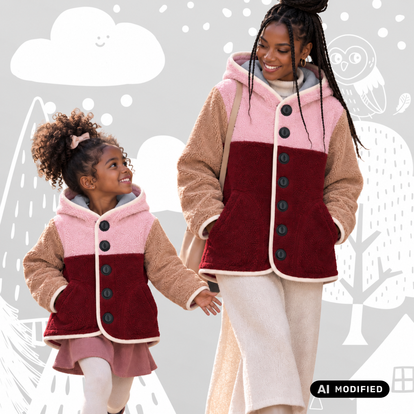 Teddyjacke “BUBBLE” für Erwachsene mit Magnetknöpfen !Vorbestellung!