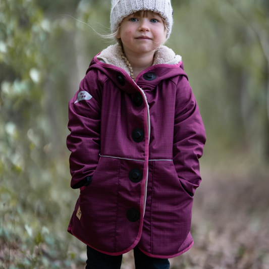 Wintersoftshell Schlittenfreunde Jacke "Winterbeere" (Mini Me)