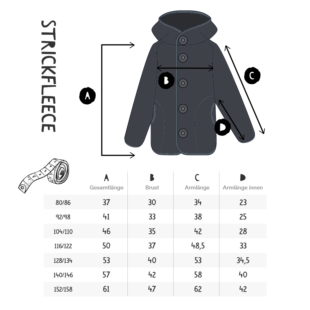 Strickfleecejacke „Nachthimmel“