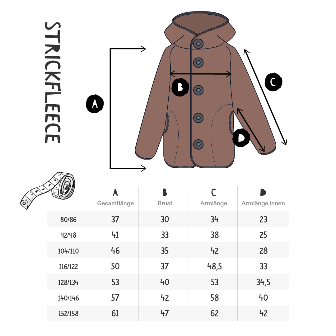 Strickfleecejacke „Haselnuss“