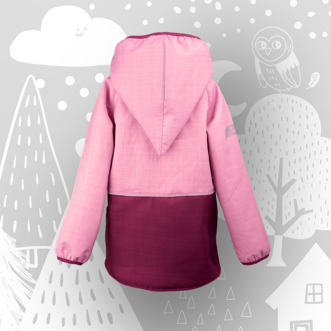 Kinder Winterjacke Schlittenfreunde | Wintersoftshell ›Himbeere