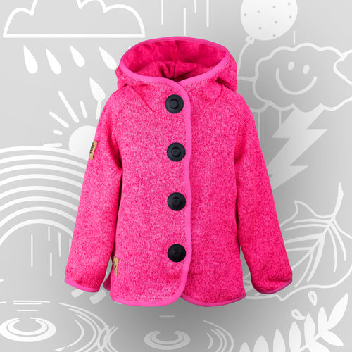 Strickfleecejacke „Flamingo“
